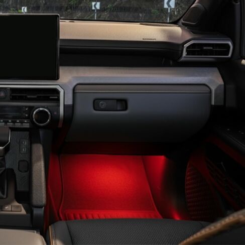 2PCS Footwell LED Lights fit for 4Runner/Tacoma Floor Foot Ambient Lighting Under Dash Footwell Inside Light for Toyota Interior Accessories (Red) in Saudi Arabia