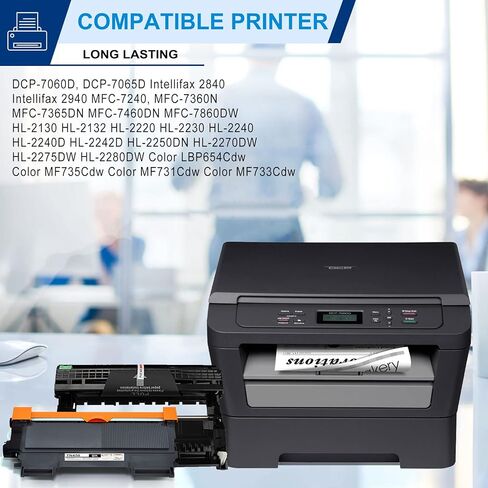 TN-420 Toner Cartridge & DR420 Drum Unit Compatible TN420 DR420 Replacement for Brother DR420 TN-420 for Brother DCP-7065D MFC-7240 MFC-7360N MFC-7460DN Printer Toner.(1 Toner, 1 Drum 2 Pack) in Saudi Arabia