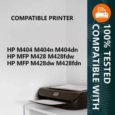 خرطوشة حبر 58A CF258A MICR عالية الإنتاجية متوافقة مع 58A CF258A 58X CF258X تعمل من أجل HP Pro M404 M404dn M404dw M404n MFP M428 M428dw M428fdn M428fdw (عبوتان، أسود) in Kuwait