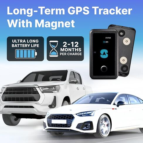 Spytec GPS 18 Month, Long-Term Weatherproof GPS Tracker for Cars, Vehicles, Loved Ones, Equipment, Trailers, Boats, RV Storage - Unlimited US & Worldwide Real-Time Tracking App - Subscription Required in Kuwait