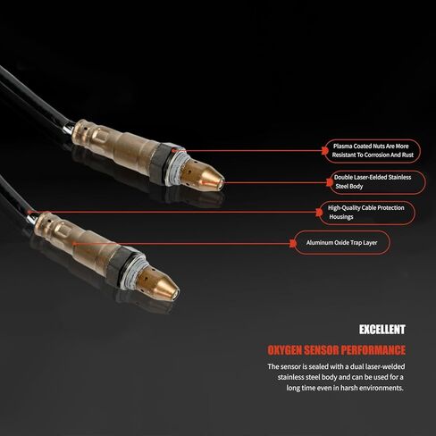 2PCS Upstream and Downstream Oxygen sensors OE: 234-9140 234-4921;Compatible Vehicles Model: Compatible for Toyota Corolla 2014-2019 2PCS in Saudi Arabia