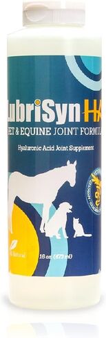 LubriSynHA Hyaluronic Acid Pet & Equine Joint Formula 16oz - All-Natural, High-Molecular Weight Liquid Hyaluronan - Joint Support for Horses, Dogs, Cats - Promotes Healthy Joint Function, Made in USA in Kuwait