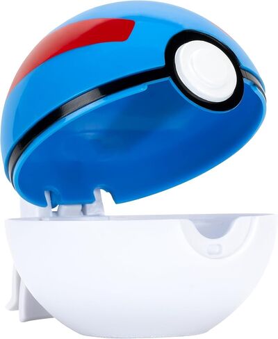 مجموعة أحزمة Pokémon Eevee Clip 'N' Go - شخصية معركة Eevee مقاس 5 سم مع كرة رائعة وكرة حب وحزام ذو طابع خاص in Saudi Arabia