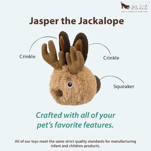 P.L.A.Y. PET LIFESTYLE AND YOU P.L.A.Y. Cute Plush Dog Toys - Mythical Creature, Fairytale Themed Durable Squeaker Chew Toy, Great for Puppies Dogs (Darby The Dragon) in Saudi Arabia