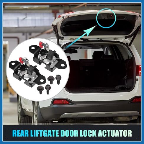 Replacement Rear Liftgate Door Lock Actuator for Nissan Frontier 2005-2021 Tailgate Latch Assembly No.90503ZP50A/90502ZP50A Black 1 Pair Item Replacement in Saudi Arabia