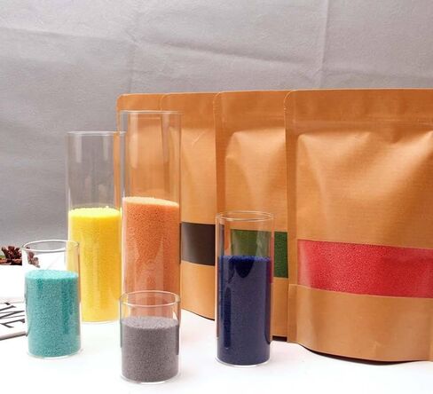 PHYMAT 3.5oz Pearled Candle, 10 Color Candle Sand with 50pcs Wicks, Refillable Sand Candle Wax Kit for DIY Handmade Candles Making, Wedding, Party Decor in Saudi Arabia