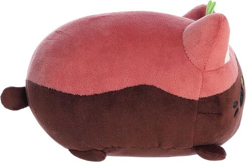 حيوان محشو من Aurora® Enchanting Tasty Peach® Seedling Meowchi - تصميم مشرق وملون لديكور الغرفة - مثالي للبالغين والأطفال وأعياد الميلاد - أحمر 8 بوصات in Kuwait