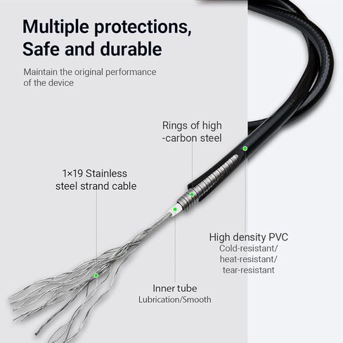 45450-KN4-A11 كابل الفرامل الأمامية لهوندا CRF100F XR100R | يستبدل 45450-KN4-000 | 1 حزمة استبدال كابل الفرامل الأمامية للدراجة الترابية in Kuwait