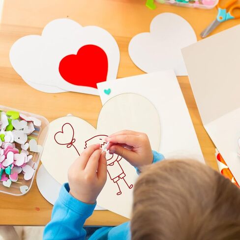 Whaline 10Pcs 16 Inch Wooden Heart Cutouts Large Unfinished Heart Wood Sign Craft Ornament Blank Wood Slices for Valentines Wedding Anniversary DIY Painting Crafts Home Decoration in Saudi Arabia