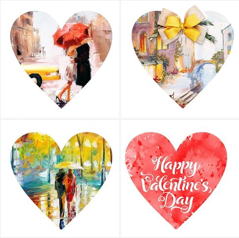 Whaline 10Pcs 16 Inch Wooden Heart Cutouts Large Unfinished Heart Wood Sign Craft Ornament Blank Wood Slices for Valentines Wedding Anniversary DIY Painting Crafts Home Decoration in Saudi Arabia