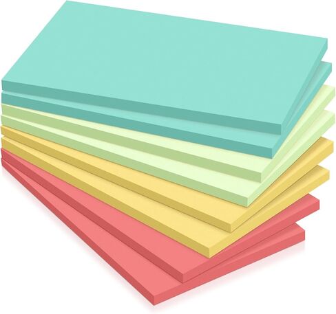 Fainne Sticky Notes Bulk Self Stick Note Pads 3 x 5 Inches Multicolor Paper Memo for Office School Supplies Student Teacher Classroom Back to School Essentials(Morandi Color) in Saudi Arabia