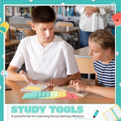 Fainne Sticky Notes Bulk Self Stick Note Pads 3 x 5 Inches Multicolor Paper Memo for Office School Supplies Student Teacher Classroom Back to School Essentials(Morandi Color) in Saudi Arabia