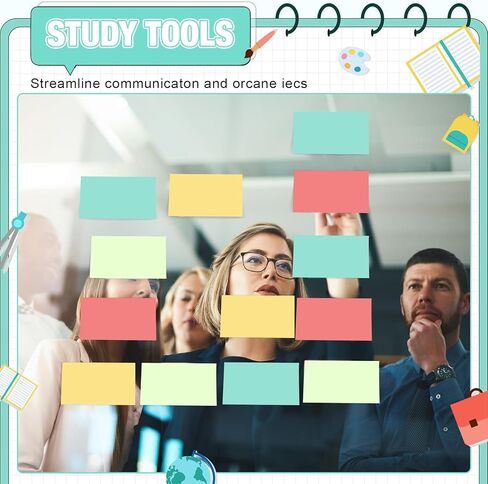 Fainne Sticky Notes Bulk Self Stick Note Pads 3 x 5 Inches Multicolor Paper Memo for Office School Supplies Student Teacher Classroom Back to School Essentials(Morandi Color) in Saudi Arabia