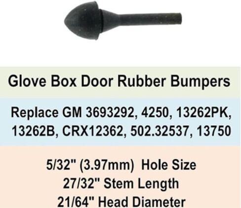 6 Pack Glove Box Door Bumper Stopper Replacement Rubber Cushion Pads for GMC Sierra 1500 GM Jeep CJ7 CJ5 Ford Glove Compartment Box Door Lid Cover in Kuwait