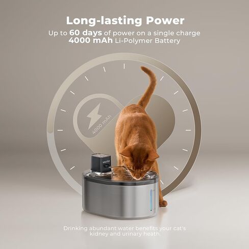 9 عبوات من المرشحات البديلة و9 عبوات من الإسفنج لنافورة المياه اللاسلكية للقطط سعة 152 أونصة/4.5 لتر PTM-643 in Kuwait