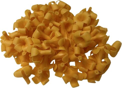 100 PCS Small Orange-Yellow Puakenikeni Clay Beads for Jewelry Making DIY Craft Supplies in Saudi Arabia