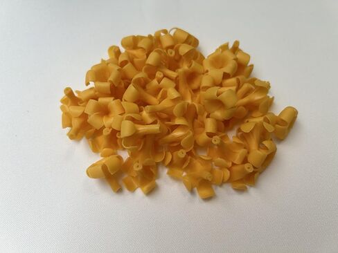 100 PCS Small Orange-Yellow Puakenikeni Clay Beads for Jewelry Making DIY Craft Supplies in Saudi Arabia