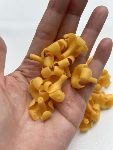 100 PCS Small Orange-Yellow Puakenikeni Clay Beads for Jewelry Making DIY Craft Supplies in Saudi Arabia