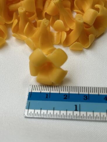 100 PCS Small Orange-Yellow Puakenikeni Clay Beads for Jewelry Making DIY Craft Supplies in Saudi Arabia