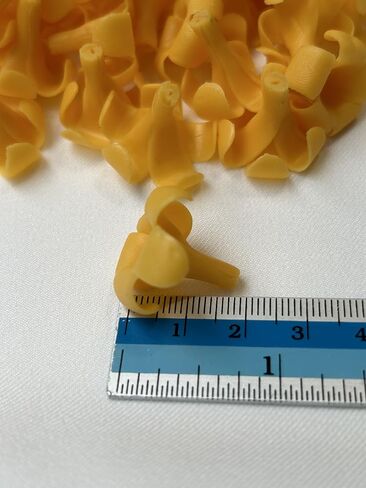 100 PCS Small Orange-Yellow Puakenikeni Clay Beads for Jewelry Making DIY Craft Supplies in Saudi Arabia