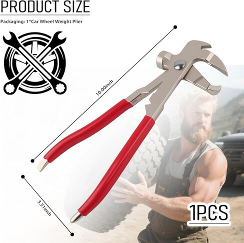 3 in 1 Car Wheel Weight Pliers,Anti-Slip Wheel Weight Removal Tool for Adjust Clip-on Balancing Wheels Weights,Universal Wheels Weights Hammer Car Tools for Most Cars Truck SUV in Saudi Arabia