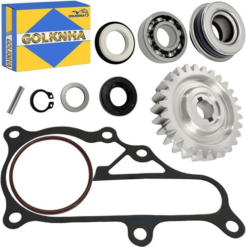26 Teeth Water Pump Drive Gear and Water Pump Seal Gasket Bearing O-Ring Rebuild Kit For Yamaha Raptor 700 700R YFM700 R 2006-2023 OEM#5VK-12459-00-00 93210-61750-00 in Saudi Arabia