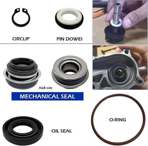 26 Teeth Water Pump Drive Gear and Water Pump Seal Gasket Bearing O-Ring Rebuild Kit For Yamaha Raptor 700 700R YFM700 R 2006-2023 OEM#5VK-12459-00-00 93210-61750-00 in Saudi Arabia