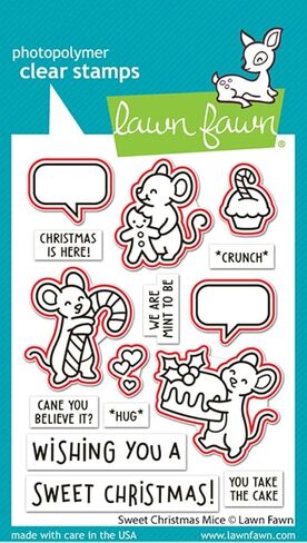 Lawn Fawn LF3569 Sweet Christmas Mice Lawn Cuts Coordinating Dies in Saudi Arabia