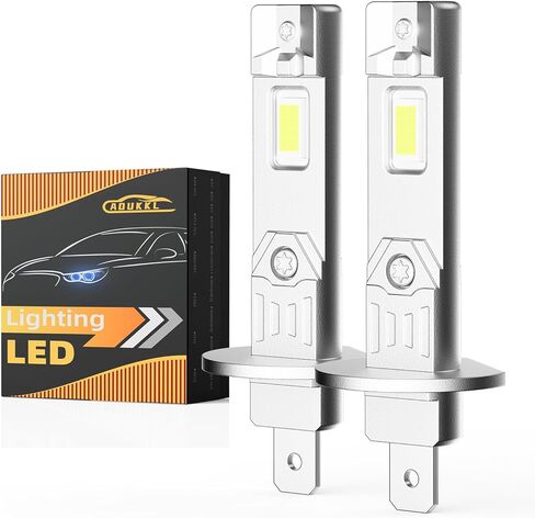 H13 9008 Light Bulbs,800% Brighter Light,6500K Cool White with Canbus Ready,1:1 Mini Halogen Size,Plug and Play,Pack of 2 in Saudi Arabia