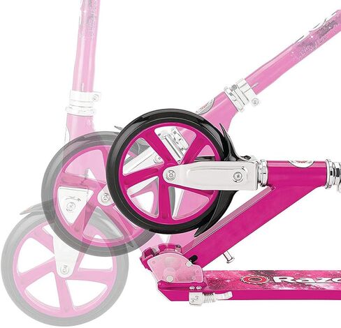 Razor A5 Lux Kick Scooter - Large 8" Wheels, Foldable, Adjustable Handlebars, Lightweight, for Riders up to 220 lbs in Saudi Arabia
