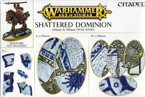 Games Workshop Warhammer Age of Sigmar Shattered Dominion 60mm & 90mm Oval Bases - Citadel in Saudi Arabia