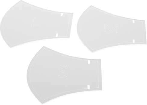 Face Mask Template Sewing Pcs Acrylic Mask Templates Kit for DIY Face Covering Pattern Ruler for Teen Men Women in Saudi Arabia