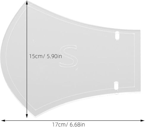 Face Mask Template Sewing Pcs Acrylic Mask Templates Kit for DIY Face Covering Pattern Ruler for Teen Men Women in Saudi Arabia