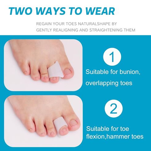 Hammer Toe Straightener Corrector - Toe Spacers Toe Separators for Bunion, Curled Toes, Hammertoes - 6 Pack (3 Sizes in One Set) in Saudi Arabia