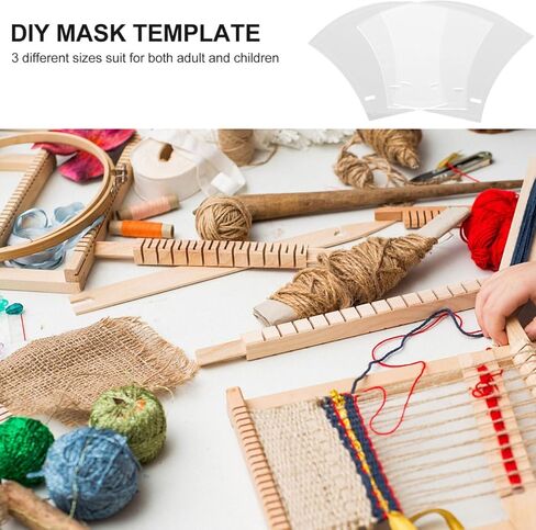 Face Mask Template Sewing Pcs Acrylic Mask Templates Kit for DIY Face Covering Pattern Ruler for Teen Men Women in Saudi Arabia