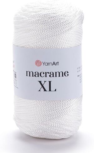 YarnArt Macrame Cord – Strong & Versatile Macrame Yarn for Knitting, Crochet & DIY Crafts – 100% Polyester, 250g (130m) – Perfect for Wall Hangings, Bags, Home Decor & More (148, XL) in Saudi Arabia