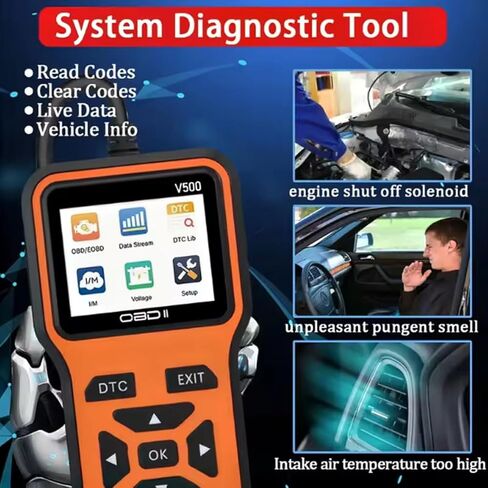 OBD2 Scanner Diagnostic Tool - Check Engine Light Code Scanner Tool with Reset, DTC, Data Stream, I/M Readiness, Car & Truck Scan Tool for All Vehicles Since 1996, escaner automotriz in Saudi Arabia