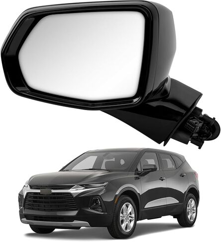 Left Driver Side Rear View Mirror Replacement for Chevrolet Chevy Blazer 2019 2020 2021 2022 - Rearview Mirrors Assembly with 5Pins, Electric Adjustment, Heating, Black in Saudi Arabia