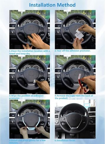 Steering Wheel Trim Cover Car Interior Decoration Fits for 3 Series 4 Series F30 F31 F34 F32 for F30 Car Interior Styling(Carbon Fiber Bright Black) in Kuwait