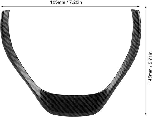 Steering Wheel Trim Cover Car Interior Decoration Fits for 3 Series 4 Series F30 F31 F34 F32 for F30 Car Interior Styling(Carbon Fiber Bright Black) in Kuwait