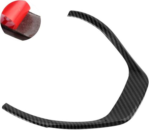 Steering Wheel Trim Cover Car Interior Decoration Fits for 3 Series 4 Series F30 F31 F34 F32 for F30 Car Interior Styling(Carbon Fiber Bright Black) in Kuwait