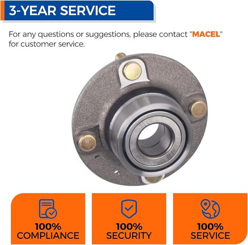 PAROD Pair 512194 Wheel Bearing Hub Assembly Fit for Hyundai Elantra 2001-2006, Kia Spectra/Spectra5 2005-2009 Non-ABS in Saudi Arabia