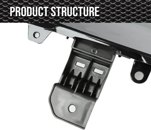 Front Bumper Upper Chrome Honeycomb Grille Compatible With 2018 2019 2020 Honda Fit,71121-T5R-A50, 71122-T5R-A50, 71123-T5R-A50 in Saudi Arabia