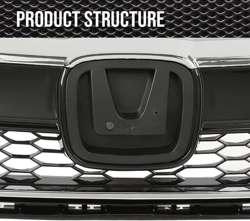 Front Bumper Upper Chrome Honeycomb Grille Compatible With 2018 2019 2020 Honda Fit,71121-T5R-A50, 71122-T5R-A50, 71123-T5R-A50 in Saudi Arabia