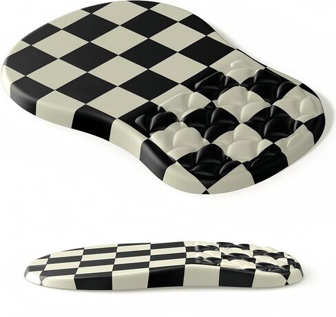 Ergonomic Mouse Pad Wrist Support with Massage Design,Classic Pink Wrist Pain Relief Mousepad with Memory Foam,Non-Slip PU Base in Saudi Arabia