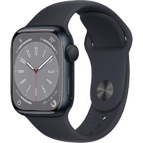 Apple Watch Series 8 (GPS, 41MM) - Midnight Aluminum Case with Midnight Sport Band (Renewed Premium) in Kuwait