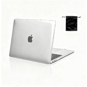 Hard Case Compatible with MacBook Air 13.3 inch Case 2022 2021 2020 2019 2018 Release A2337 M1 A2179 A1932 Touch ID, Plastic Protective Shell Case Cover & Storage Bag(Pink) in Kuwait