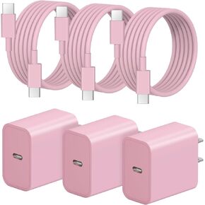 iPhone Charger Fast Charging【MFi Certified】 3 Pack cargador 20W Super Fast Charger USB C Wall Charger with 6FT Fast Charging Cable for iPhone 14 13 12 11 Plus,Pro Max,Pro/Mini/XR/iPad in Kuwait