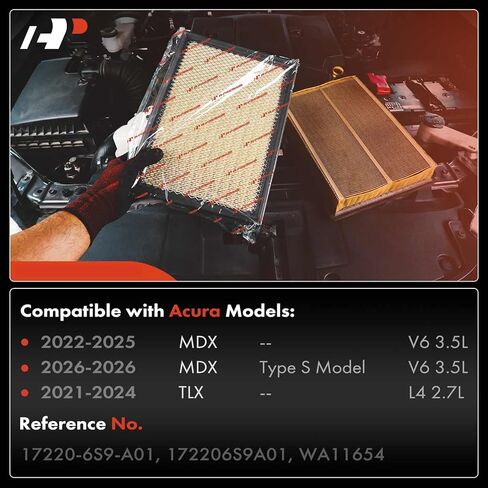 A-Premium Engine Air Filter Compatible with Acura MDX 2022-2026, TLX 2021-2024, 3.0L in Saudi Arabia