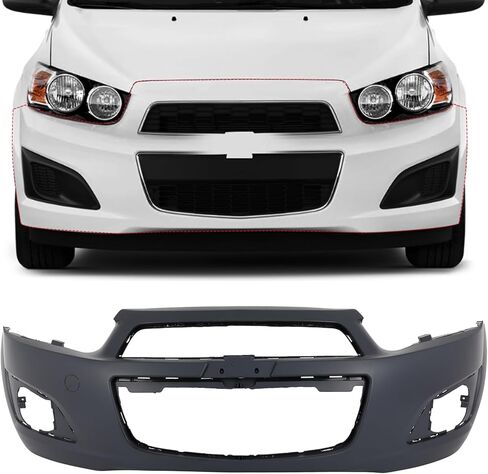 SCITOO Front Bumper Cover Fit for 2012-2016 for Chevrolet for Sonic Plastic Bumper OE 95229055 in Saudi Arabia